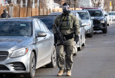 In Minneapolis, federal agents ram a man's vehicle at Park and 35th street and demand identification. The Latino man was let go once they realized he was a US citizen. Border Patrol officer RM29.