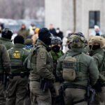 Border Patrol Officers at detention center, Minneapolis 4 Border Patrol officers outside the Whipple detention center near Minneapolis on January 8th, 2026.