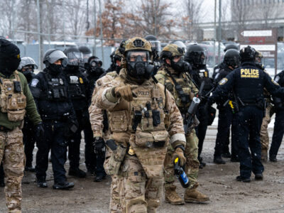 Minneapolis: Border Patrol SRT Officer at Whipple Building