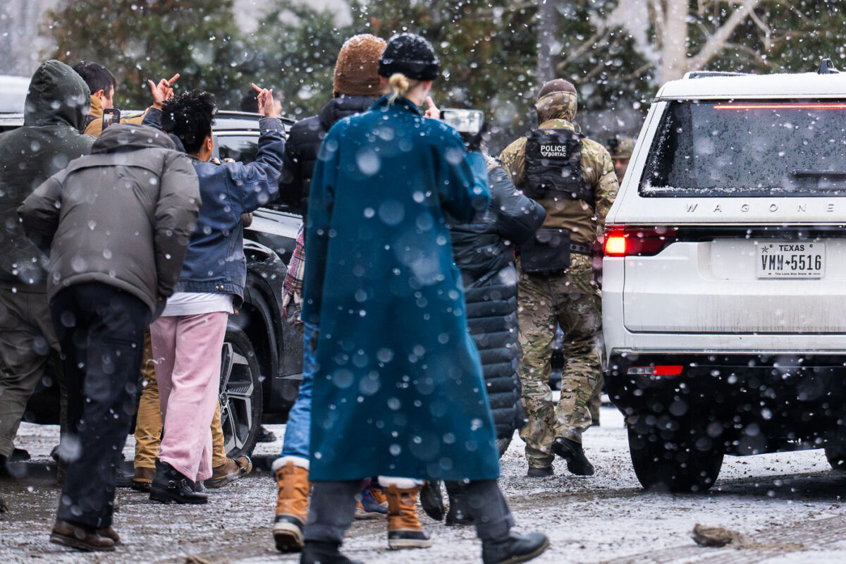 Border Patrol BORTAC unit and Observers in Minneapolis
