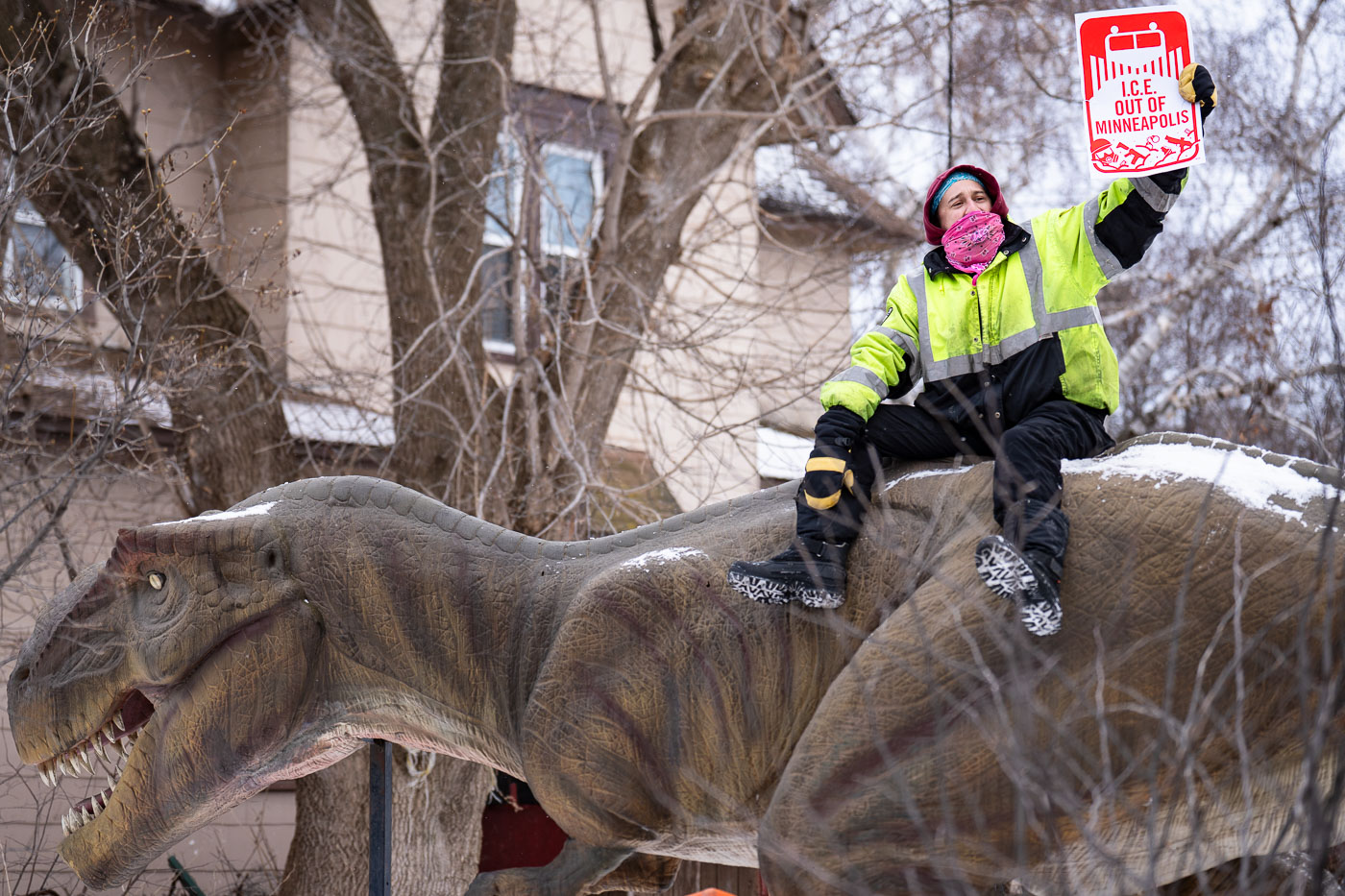 Dinosaurs Against Ice, Minneapolis Protest