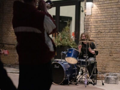 Drummer at Minneapolis Anti-ICE Protest