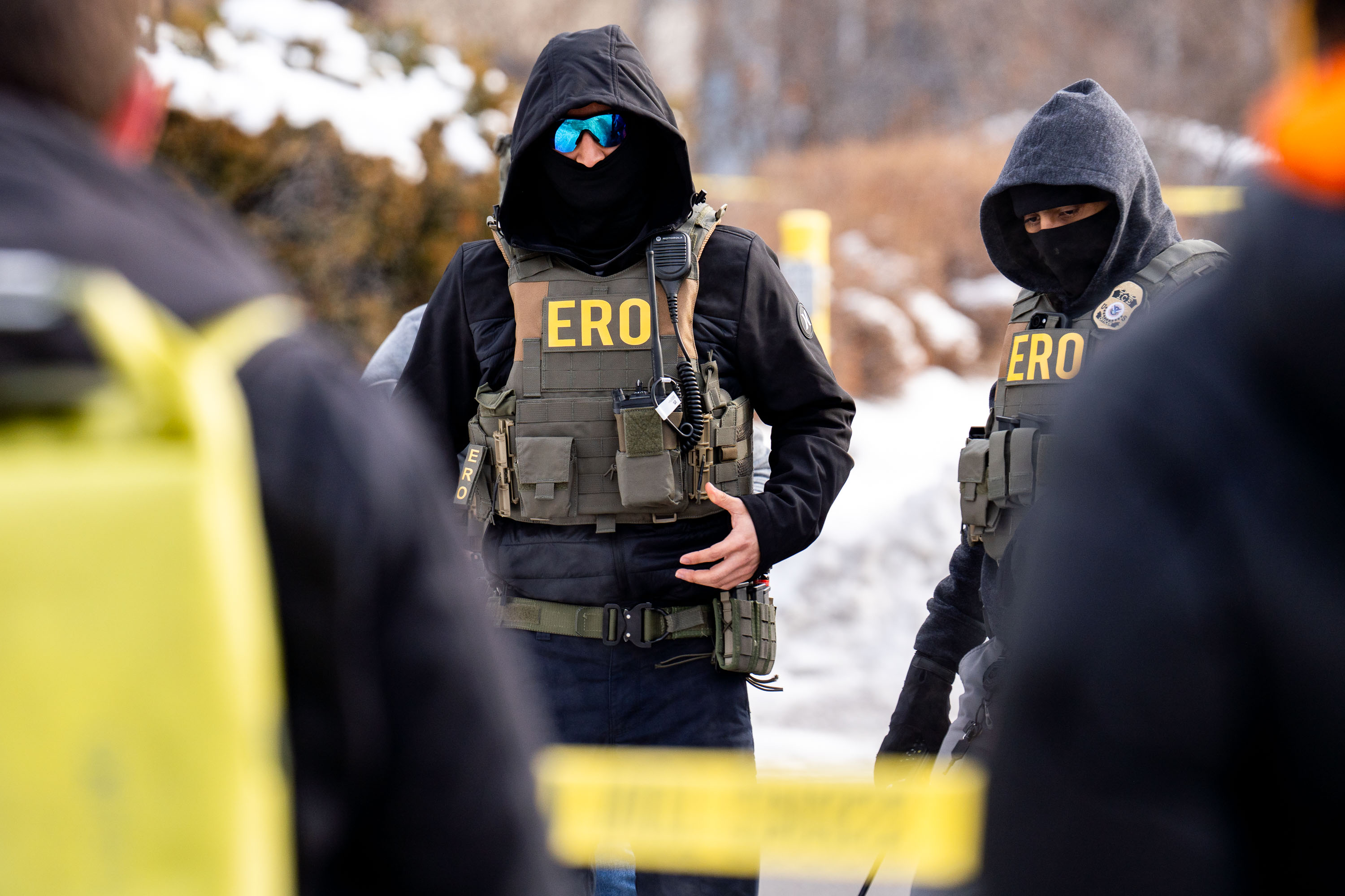 ERO agents in Minneapolis after Renee Good shooting