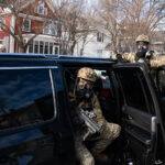 Federal agents drive away on Park Avenue, Minneapolis 2 Federal agents ram a man's vehicle and demand identification at Park Avenue and 35th Street in Minneapolis on January 12, 2026. The Latino man says he was let go once they realized he was a US citizen. While doing so, a crowd as well as more officers continued to arrive before releasing tear gas and pepper spraying members of the media and their cameras.Park and 35th Street is 2 blocks away from where ICE agents shot and killed Renee Good on January 7, 2026.