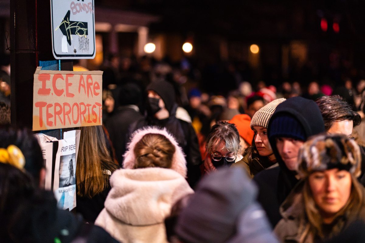 ICE ARE TERRORISTS Protest Sign, Renee Good Killing
