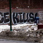 ICE KILLS, RIP Renee Good, Minneapolis 1 "ICE KILLS""Rest In Peace Renee Good"Seen on Lake Street in South Minneapolis on January 13, 2026.