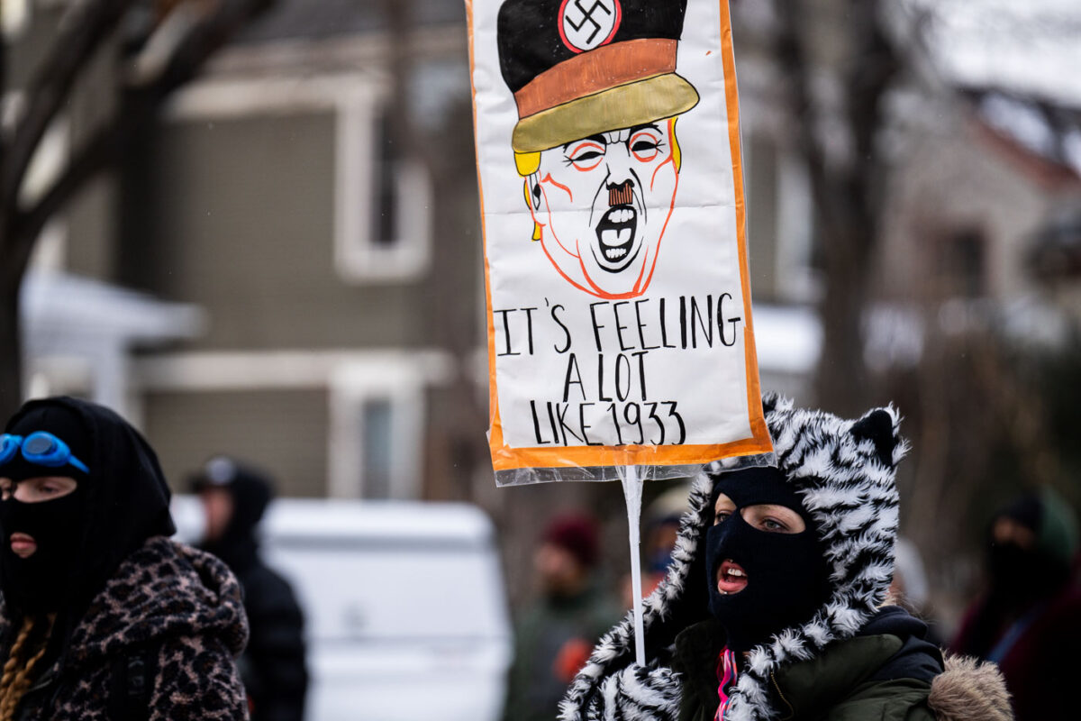Thousands march through South Minneapolis tonight protesting the actions of the thousands of ICE agents that have descended upon the city in the last month.
