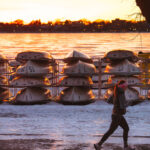 Jogger during susnet at Bde Maka Ska, Minneapolis 2 they can't take the sunsets