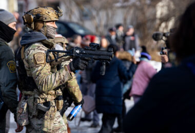 Federal agents ram a man's vehicle and demand identification at Park Avenue and 35th Street in Minneapolis on January 12, 2026. The Latino man says he was let go once they realized he was a US citizen. While doing so, a crowd as well as more officers continued to arrive before releasing tear gas and pepper spraying members of the media and their cameras.

Park and 35th Street is 2 blocks away from where ICE agents shot and killed Renee Good on January 7, 2026.