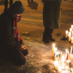 Man kneels at Alex Pretti Memorial, Minneapolis 2 At the memorial of Alex Pretti who was shot and killed by Border Patrol officers arlier in the day in Minneapolis on January 25, 2026.