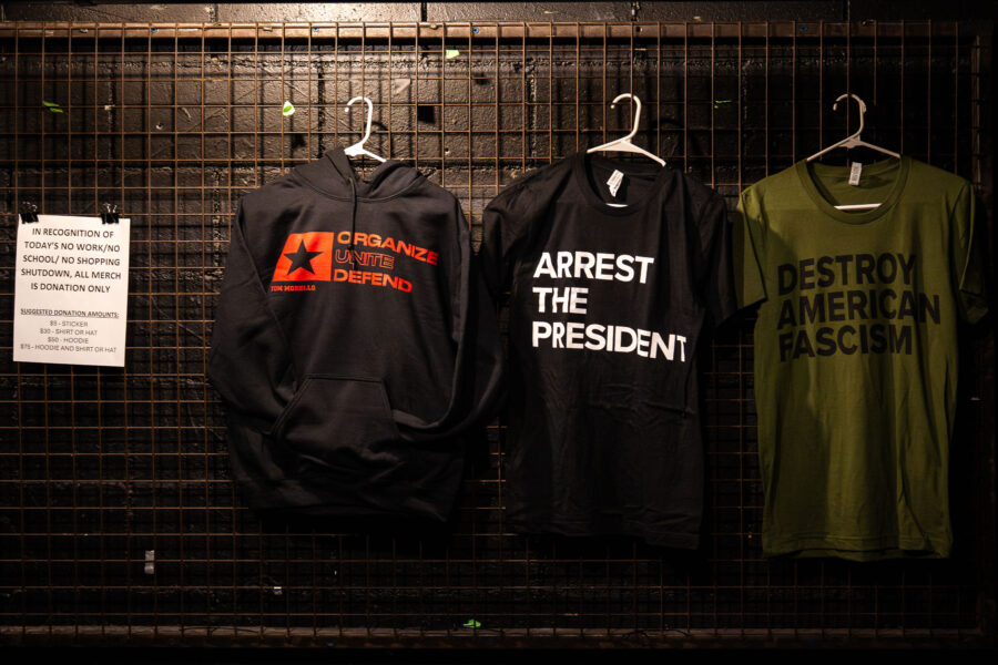 Merch at Defend Minnesota Show, First Avenue, Minneapolis