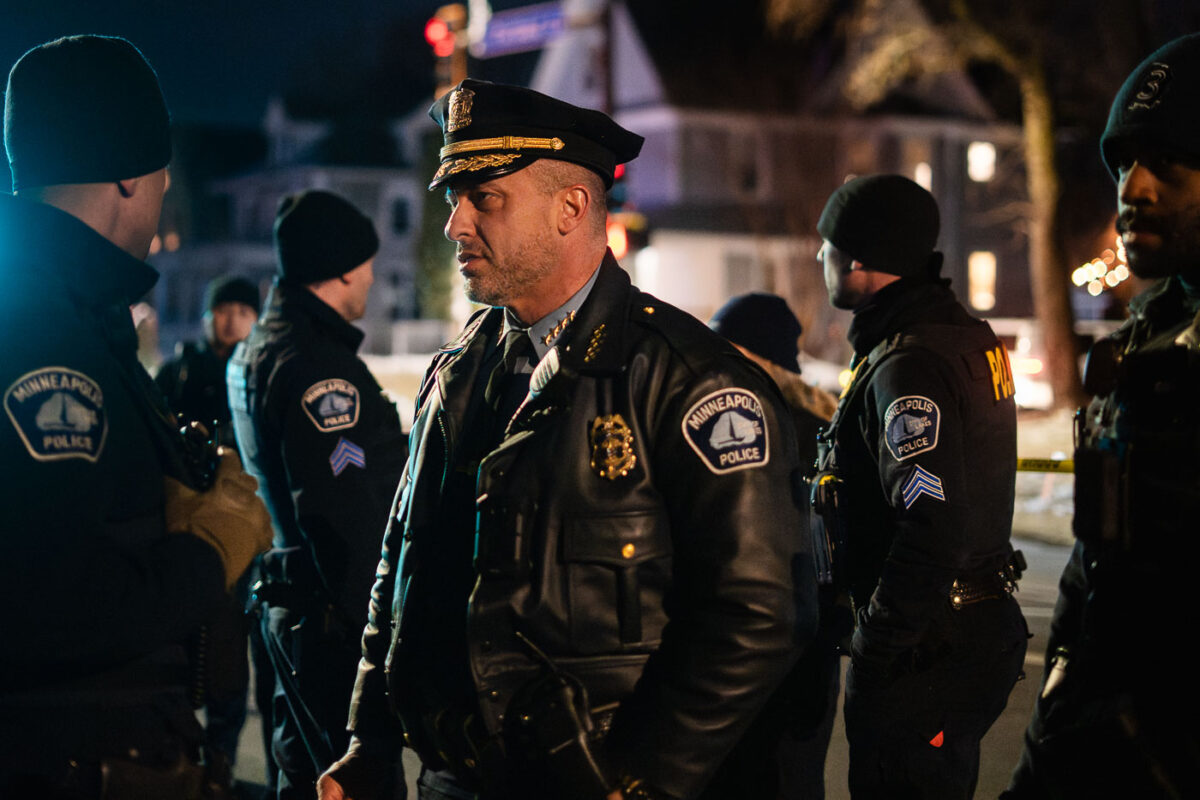 Minneapolis Police Chief Brian O'hara near the Renee Good Memorial on Portland Avenue.Not without some yelling at him: “When are you going to do something?” “Will you stand up to ice?”