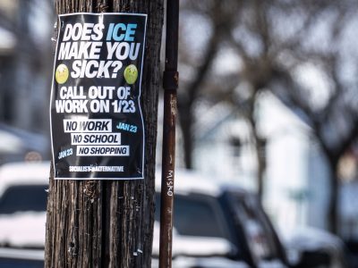 Minneapolis Protest Poster: Call Out of Work on 1/23