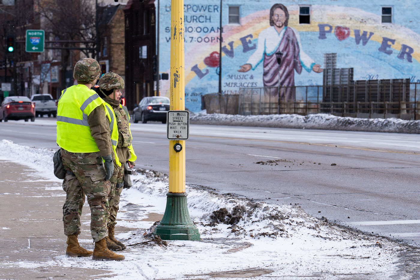 Minnesota National Guard patrols Cedar Riverside, Minneapolis