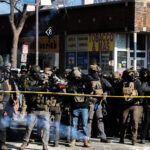 Tear gas being shot on Nicollet Ave in Minneapolis 1 ICE and Border Patrol agents on Nicollet Avenue on January 24, 2026. This follows the shooting death of Minneapolis resident Alex Pretti. Pretti is the second person killed and third person shot by federal agents in Minneapolis this month.