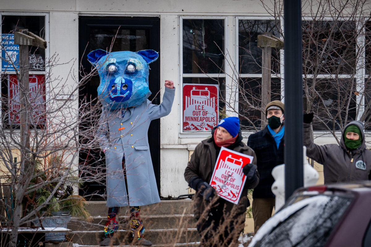 Thousands march through South Minneapolis tonight protesting the actions of the thousands of ICE agents that have descended upon the city in the last month.
