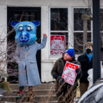 Neighbors in support of large march, Minneapolis 1 Thousands march through South Minneapolis tonight protesting the actions of the thousands of ICE agents that have descended upon the city in the last month.