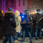 Noise Demo at Bovino Hotel, Minneapolis 1 Drums to semi horns, protesters showed up outside a suburban Minneapolis hotel they believe federal officers including Greg Bovino are staying at. Outnumbered by the press at times, a few protesters were arrested after given dispersal orders.