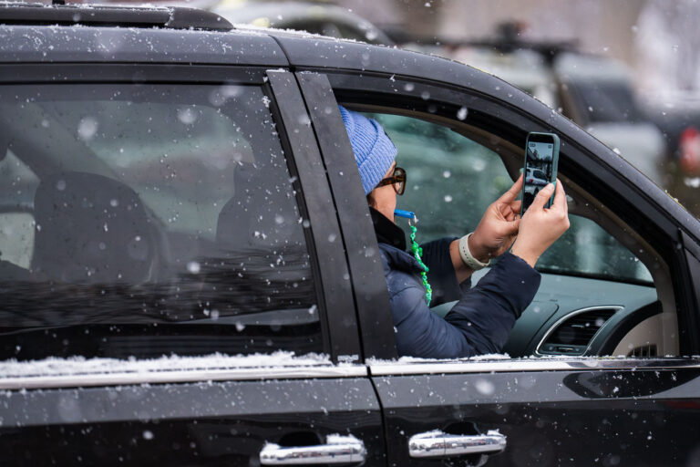 Observer blows whistle and records ICE in Minneapolis 2 A observer blows a whistle and records as Greg Bovino and his BORTAC crew are outside a Speedway gas station in South Minneapolis.