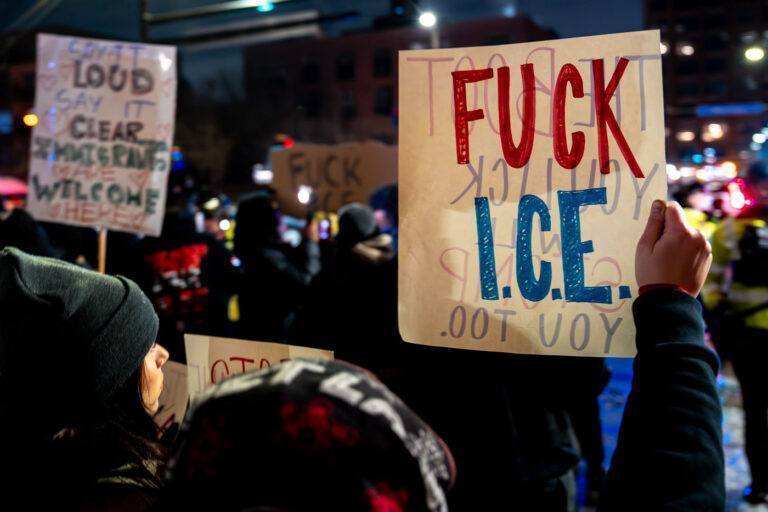 Protest at ICE Hotel, Minneapolis 2 Minnesota Conservation Officers, Minnesota State Patrol and Minneapolis Police pushing out hundreds of protesters after declaring an unlawful assembly.
Protesters had been holding a noise demo at a downtown hotel they believe ICE agents are staying at.