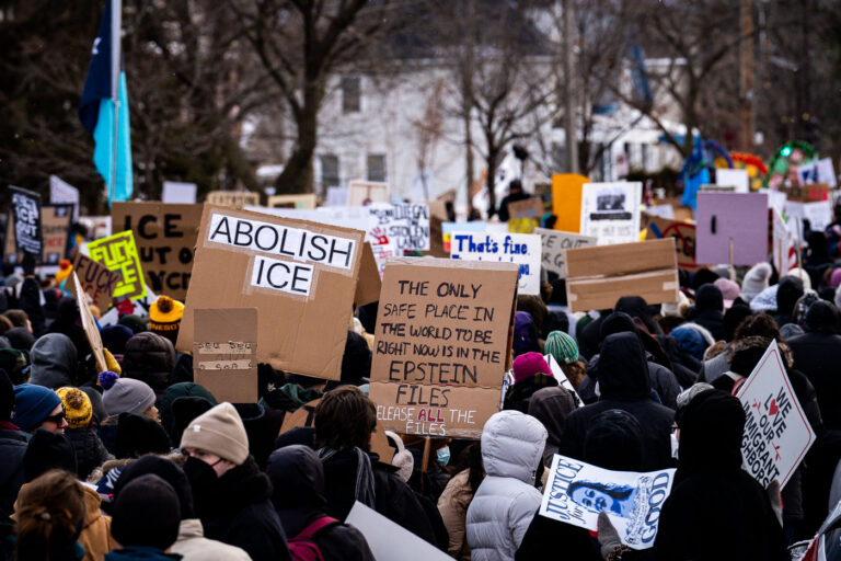 Safe in the Epstein Files, Minneapolis Protest 3 Thousands march through South Minneapolis tonight protesting the actions of the thousands of ICE agents that have descended upon the city in the last month.