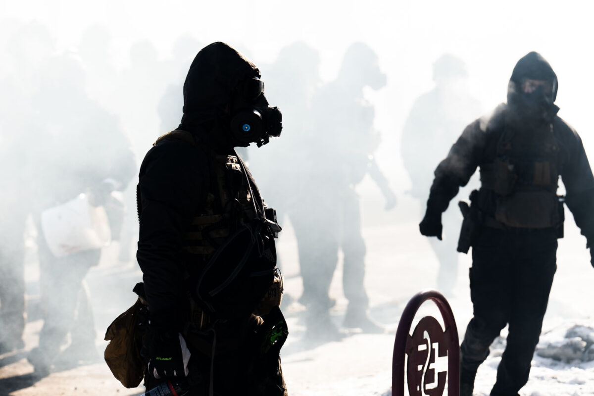 ICE and Border Patrol agents on Nicollet Avenue on January 24, 2026. This follows the shooting death of Minneapolis resident Alex Pretti. Pretti is the second person killed and third person shot by federal agents in Minneapolis this month.