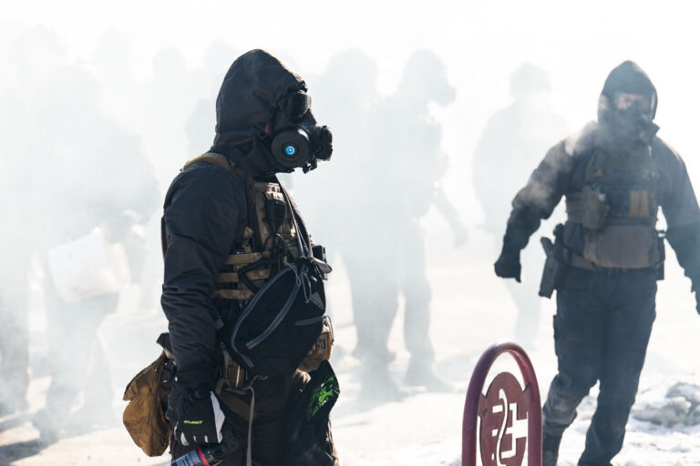 ICE and Border Patrol agents on Nicollet Avenue on January 24, 2026. This follows the shooting death of Minneapolis resident Alex Pretti. Pretti is the second person killed and third person shot by federal agents in Minneapolis this month.