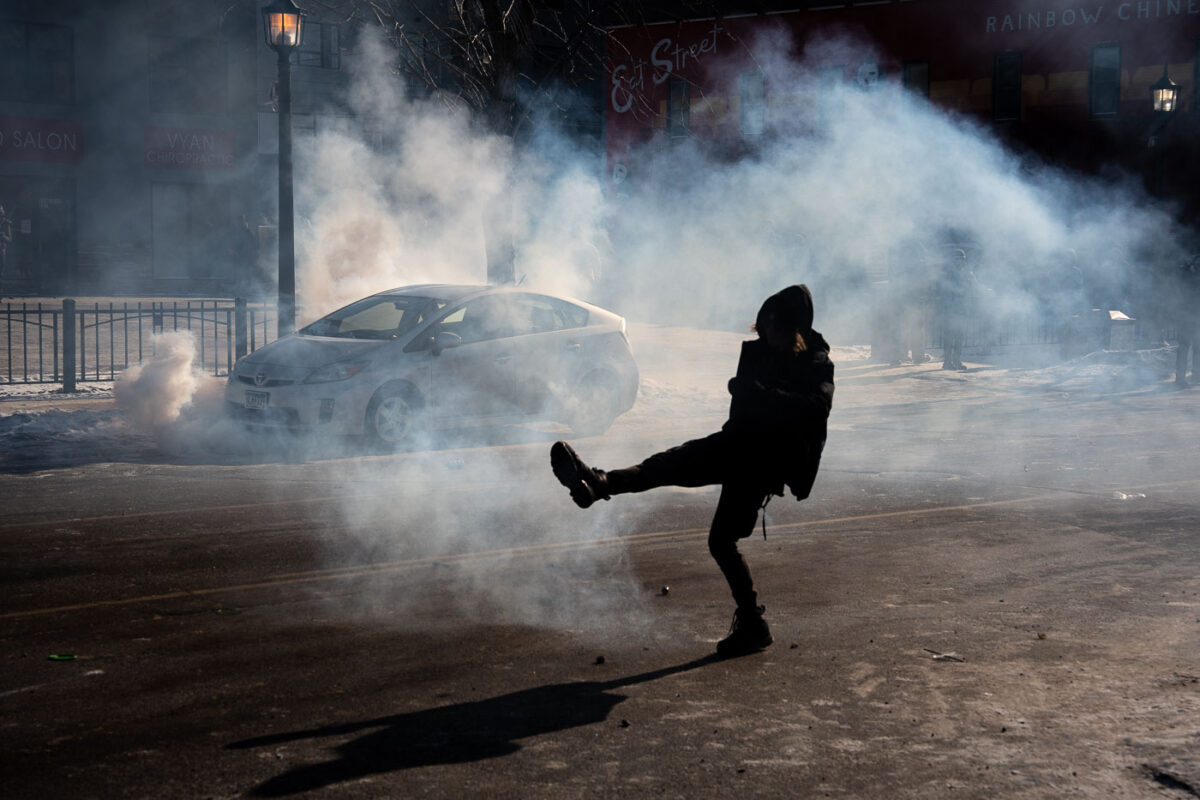 ICE and Border Patrol agents on Nicollet Avenue on January 24, 2026. This follows the shooting death of Minneapolis resident Alex Pretti. Pretti is the second person killed and third person shot by federal agents in Minneapolis this month.