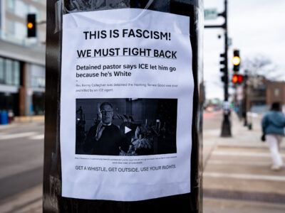 Minneapolis Protest Sign: "This is Fascism!" Jan 2026
