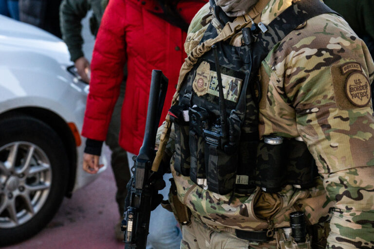 US Border Patrol Makes Stop in Minneapolis 1 United States Border Patrol officer during an arrest in Minneapolis on January 14, 2026.