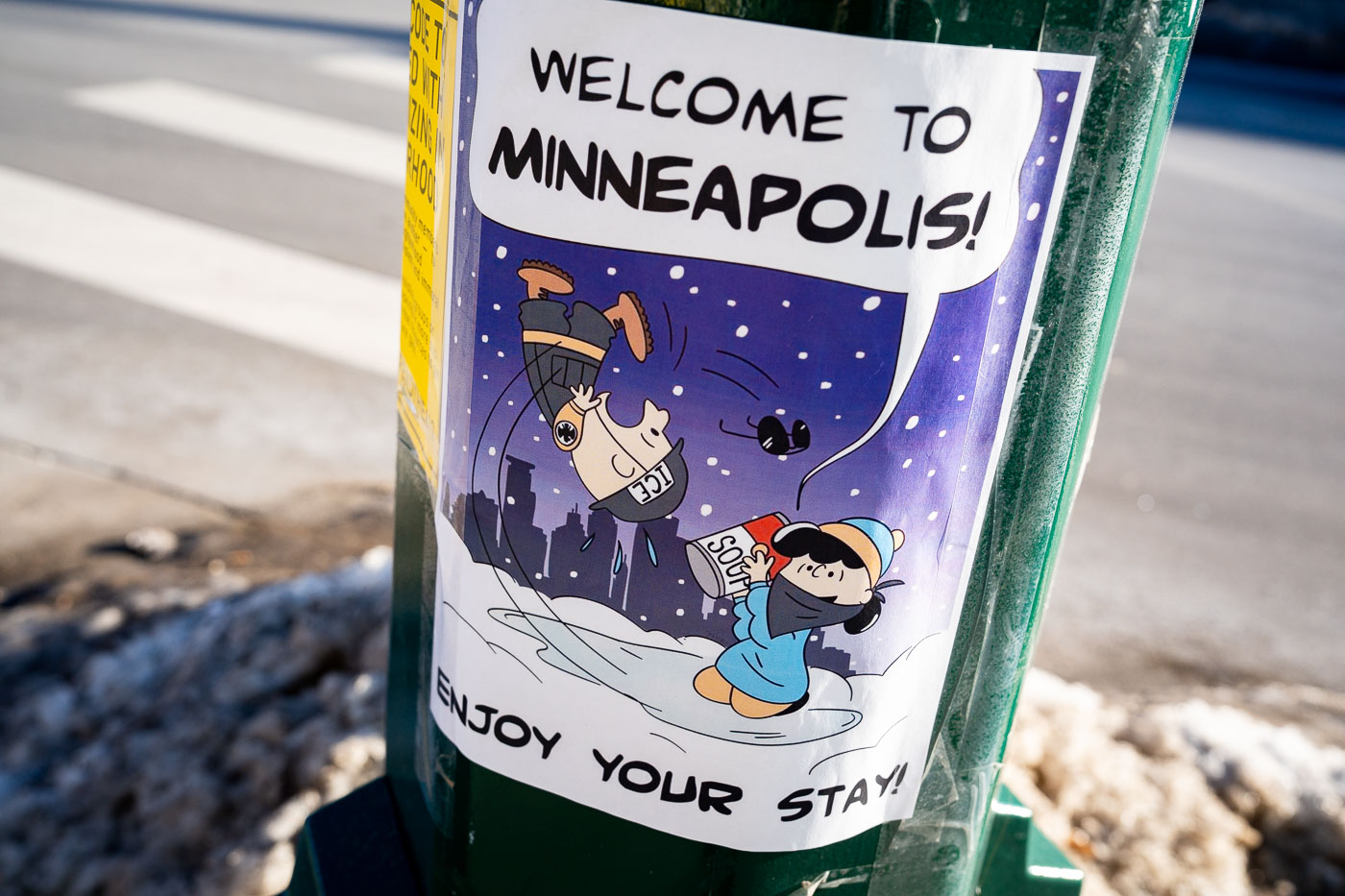 Welcome to Minneapolis, Charlie Brown Cartoon