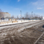 Fencing and Barricades at Whipple 1 Security fencing and barricades installed around the Whipple federal building. The property has been used as an ICE detention center and "homebase" for thousands of federal agents.