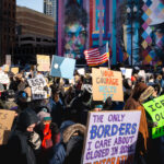 Your Courage Melts Ice, Protest sign in Minneapolis 3 Thousands march through downtown Minneapolis on January 23, 2026. Marching through -30F windchills, they are protesting the actions of federal agents that have been deployed to the city since December.
