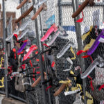 Dildos on the fence outside Whipple Federal Building, Minneapoli 4 This afternoon at the Whipple building where expired dicks were being thrown at ICE vehicles and those believed to be agitators. The building has been used as a “base” for the thousands of federal agents that have arrived in Minnesota as well as a holding center for those detained.The area has been a place of protest since December.