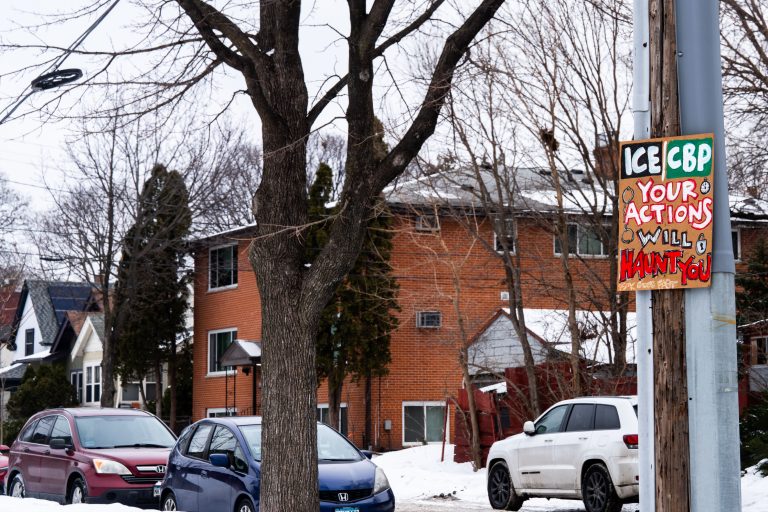 Minneapolis Protest Sign: ICE CBP Your Actions Will Haunt You 1 A protest sign in North Minneapolis reads "ICE CBP YOUR ACTIONS WILL HAUNT YOU."