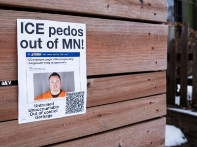 Minneapolis Protest Flyer: ICE Employee Charged with Coercing Minor