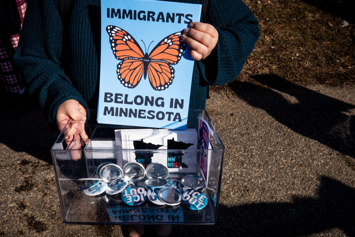 Immigrants Belong in Minnesota Sign