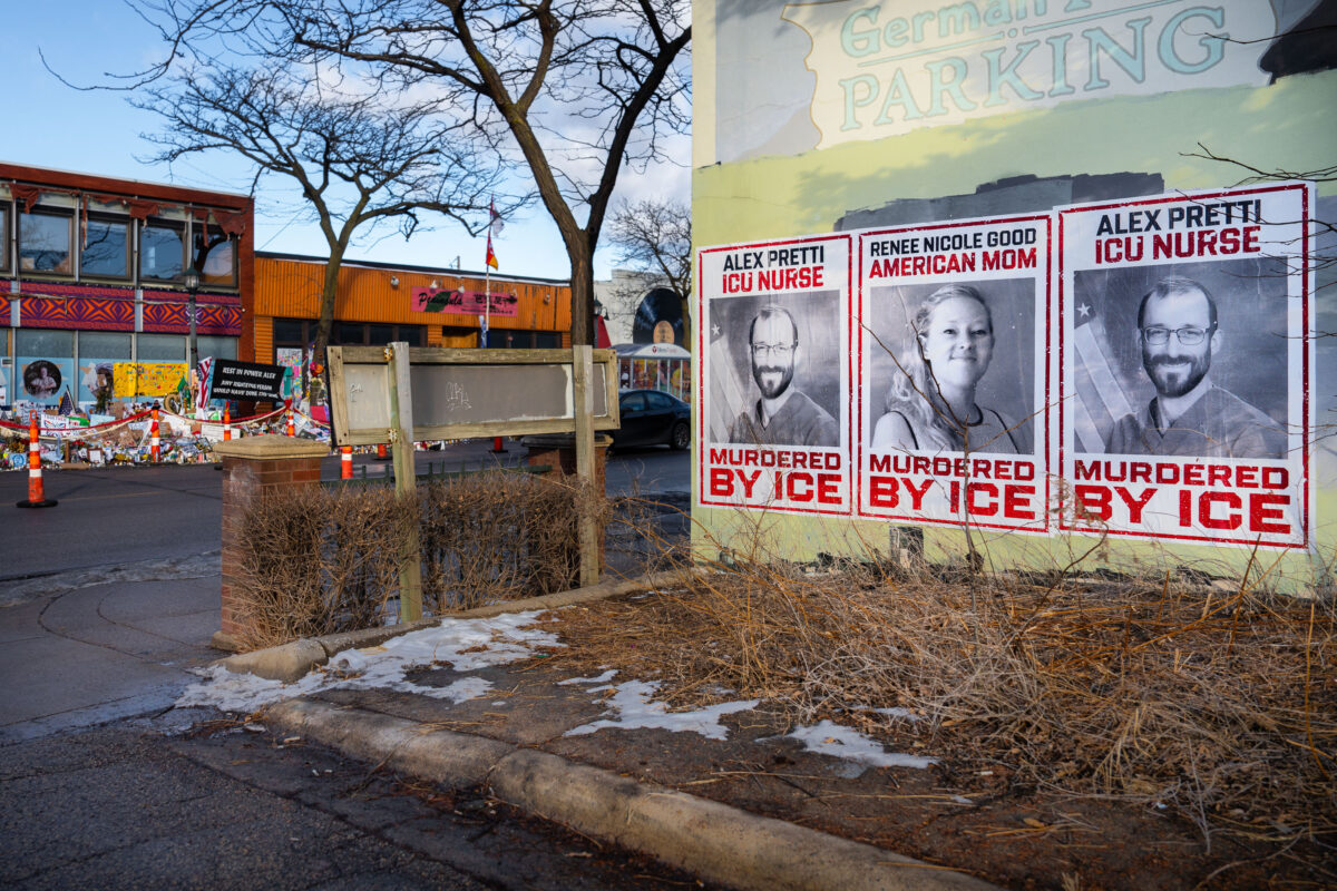 Murdered By ICE Protest Posters Renee Good and Alex Pretti, Minneapolis