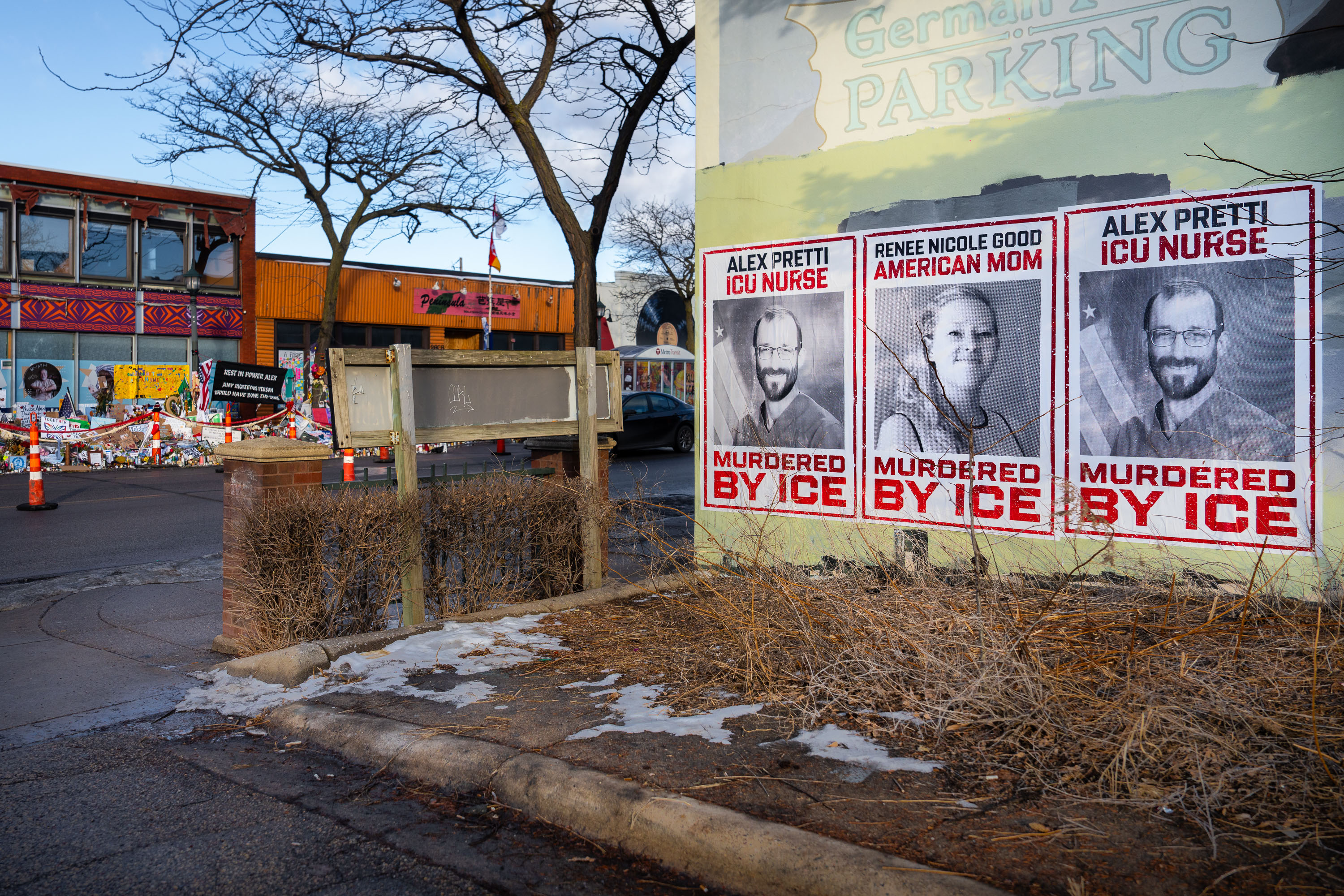 Murdered By ICE Protest Posters Renee Good and Alex Pretti, Minneapolis