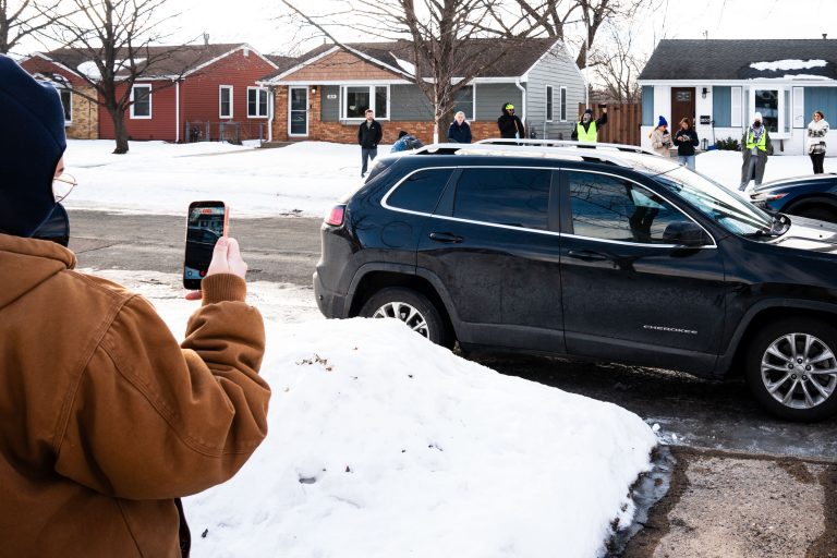 ICE Agent Observed in St. Louis Park, MN 1 ICE vehicle observed on a residential street in St. Louis Park, MN, with onlookers documenting its presence.