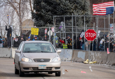 This afternoon at the Whipple building where expired dicks were being thrown at ICE vehicles and those believed to be agitators. The building has been used as a “base” for the thousands of federal agents that have arrived in Minnesota as well as a holding center for those detained.

The area has been a place of protest since December.