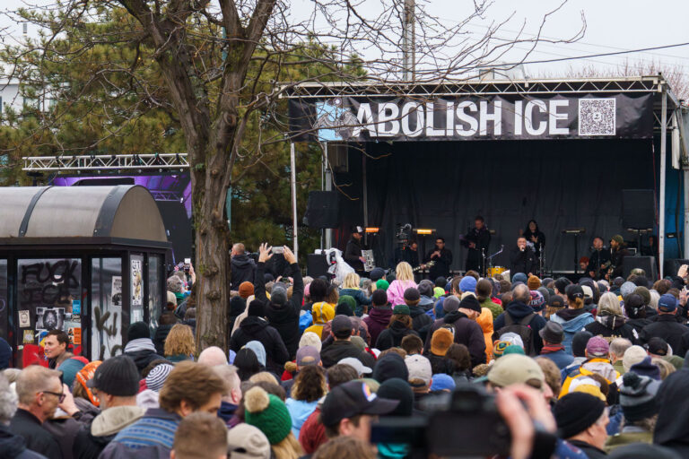 Abolish Ice Benefit Show Alex Pretti 2 Dropkick Murphys perform at a benefit concert across the street from where Alex Pretti was killed by federal agents.
Dropkick Murphys finished their acoustic set with "I'm Shipping Up to Boston".
Their set was part of a 7 hour benefit show across from where Alex Pretti was killed by federal agents on January 24. A little over a mile from where Renee Good was killed 17 days prior.
“We’ll never forget what we saw with our own eyes, we’ll never forget what we’ve seen here today. Thank you all for allowing us to come bear witness with you, thank you Minnesota!”.