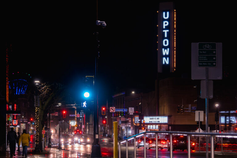Rainy night on Hennepin Ave in Uptown Minneapolis 1 Rainy night on Hennepin Ave in Uptown Minneapolis