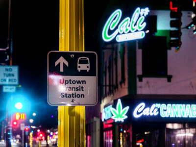 Uptown Transit Station and Cali Cannabis, Minneapolis