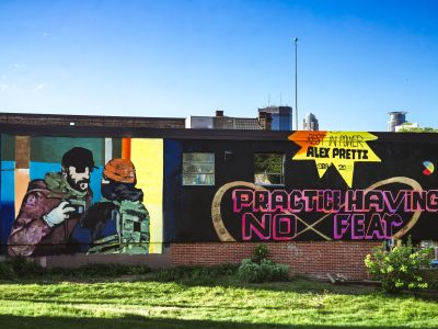 "Rest in Power Alex Pretti" Mural on Nicollet Avenue