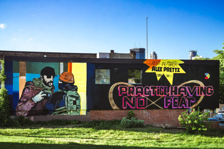 Alex Pretti Mural in South Minneapolis 2 A mural of Alex Pretti on Nicollet Ave in Minneapolis