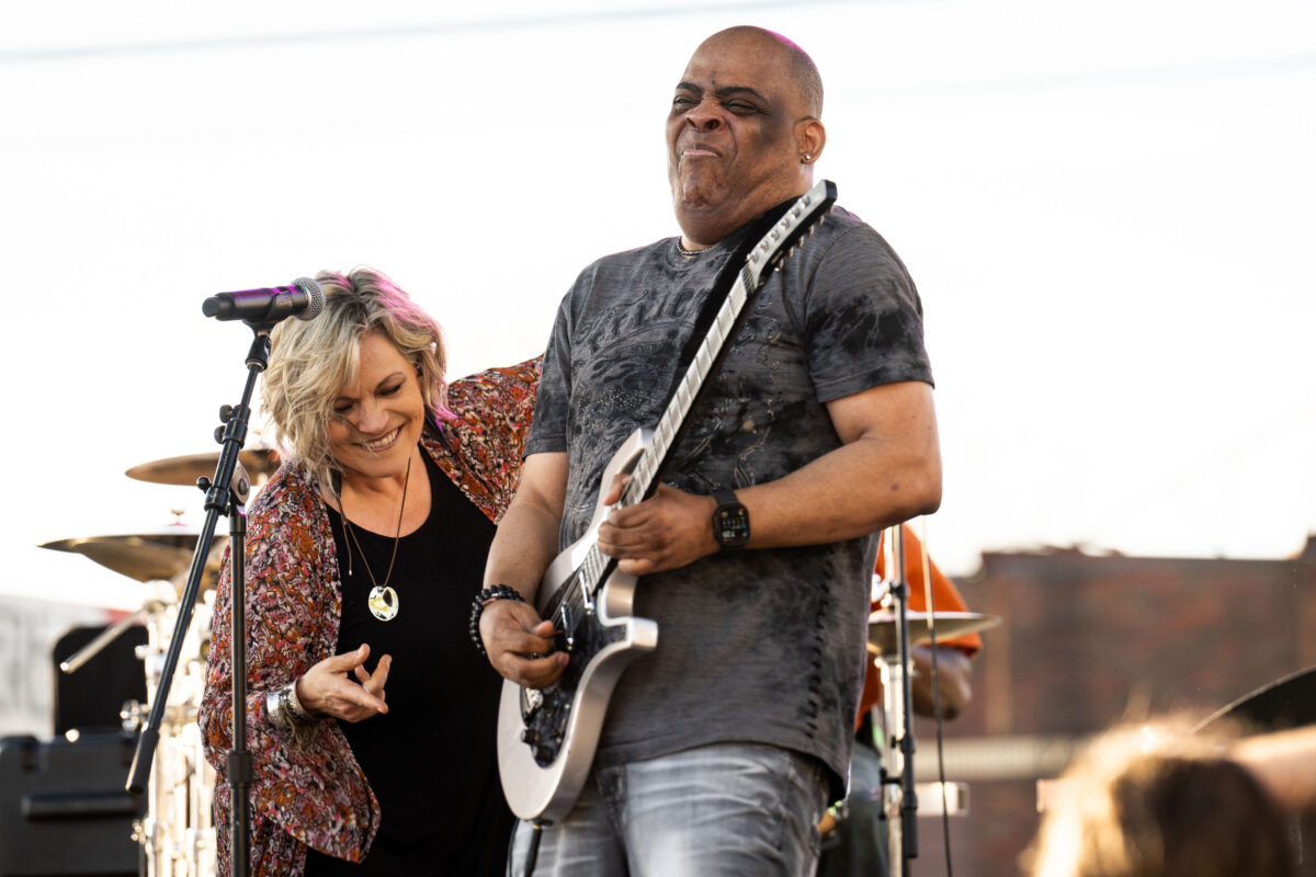 Elisa Fiorillo and Homer D’Dell, George Floyd Square, Prince Tribute