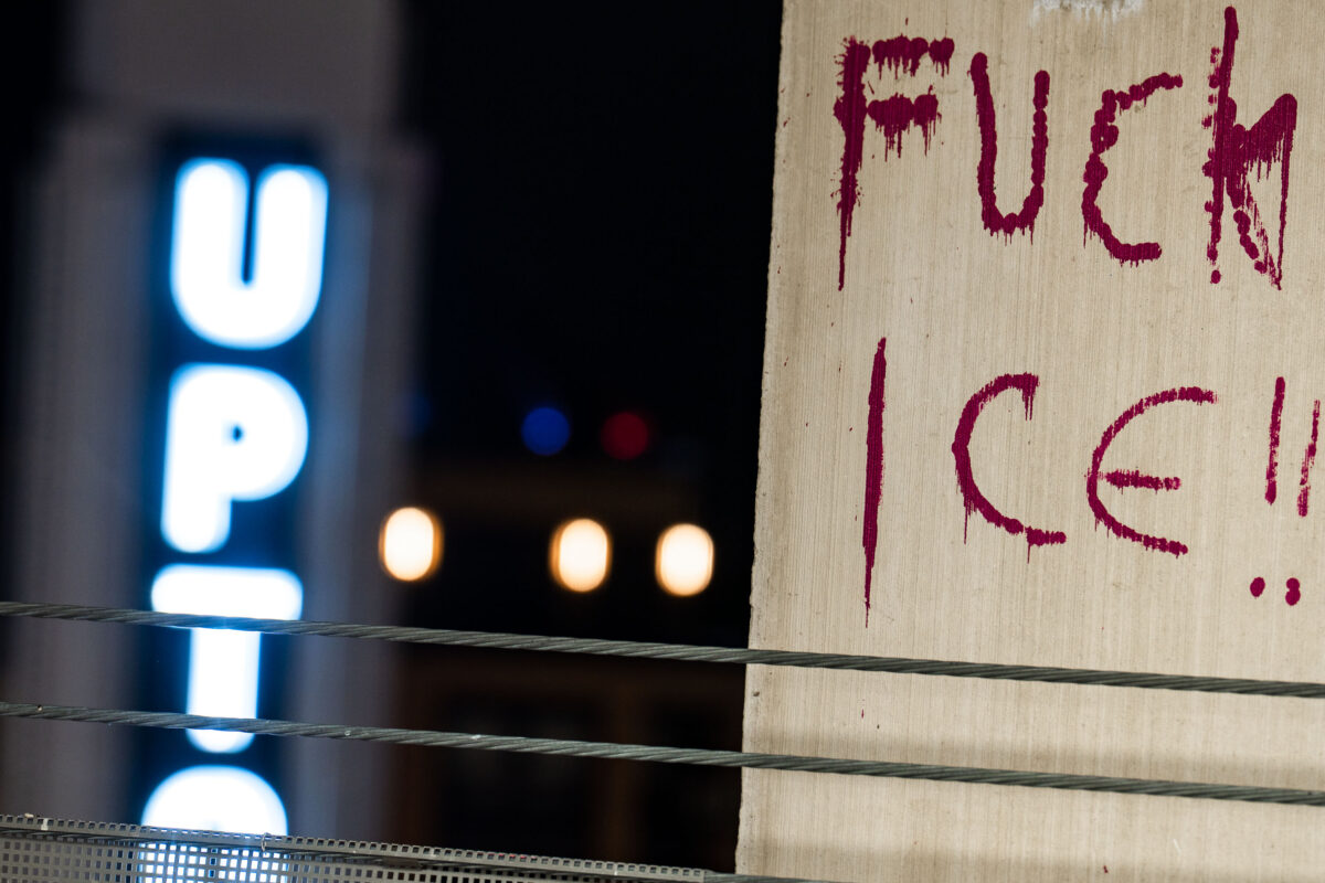 FUCK ICE seen in Uptown Minneapolis