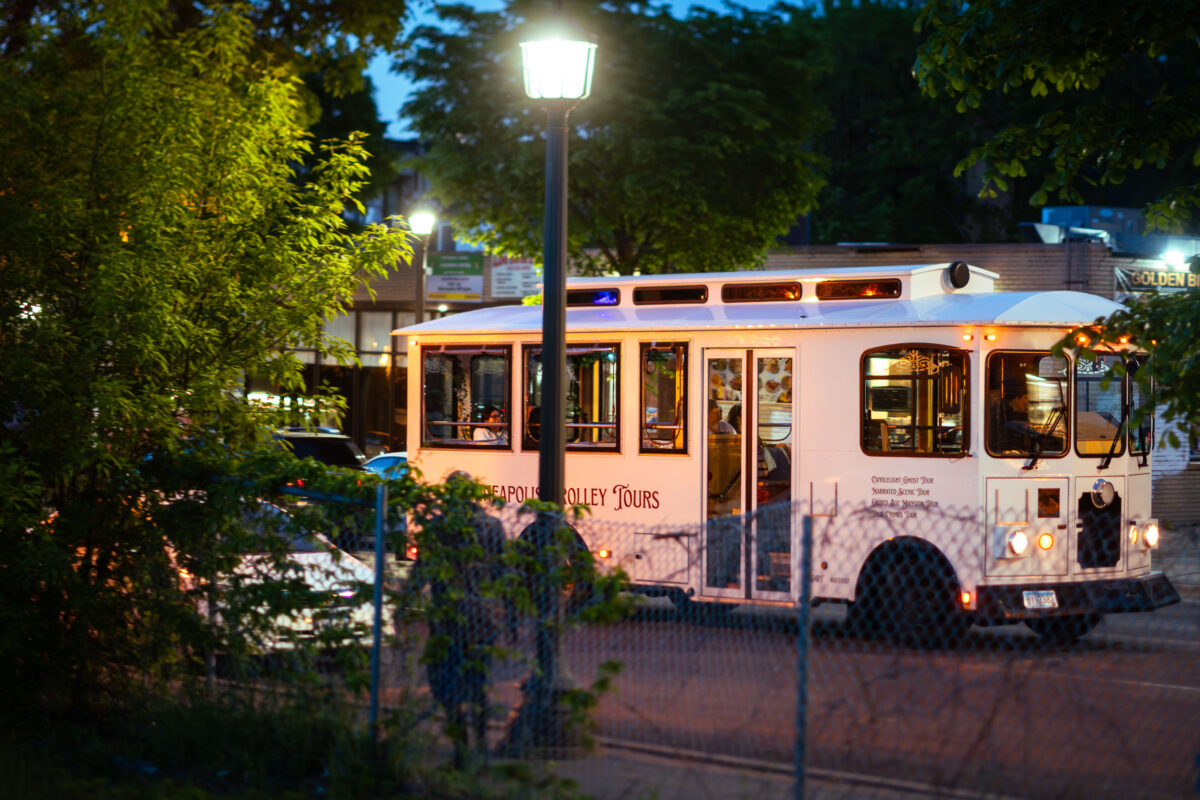 Minneapolis Trolley Tours on Nicollet Avenue