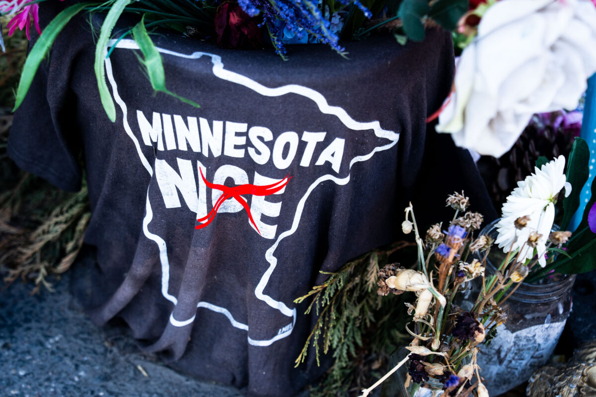 Minnesota NICE t-shirt at Alex Pretti Memorial